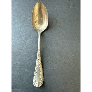 Extra Coin Silver Plate Spoon Teaspoon (1) Vintage Cottagecore Flatware